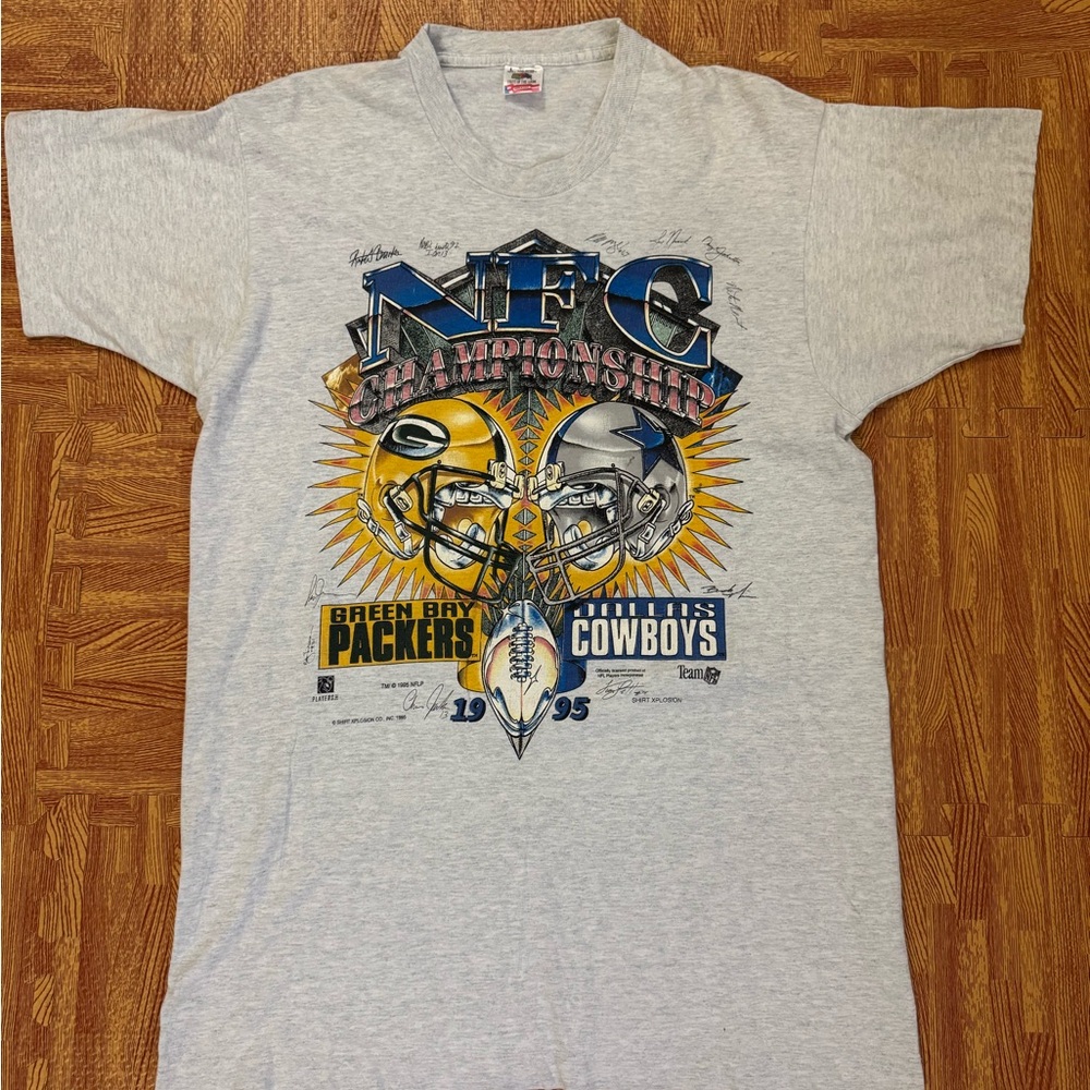 Gray vintage NFC Championship Graphic T-Shirt